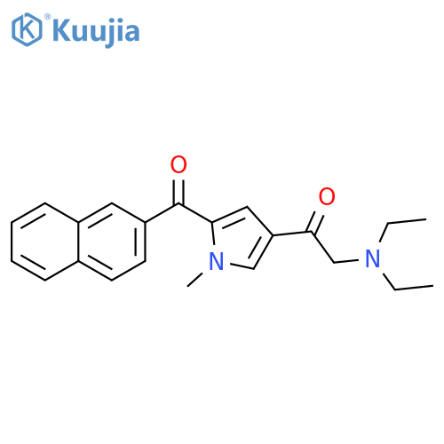 Ethanone,2-(diethylamino)-1-[1-methyl-5-(2-naphthalenylcarbonyl)-1H-pyrrol-3-yl]- structure