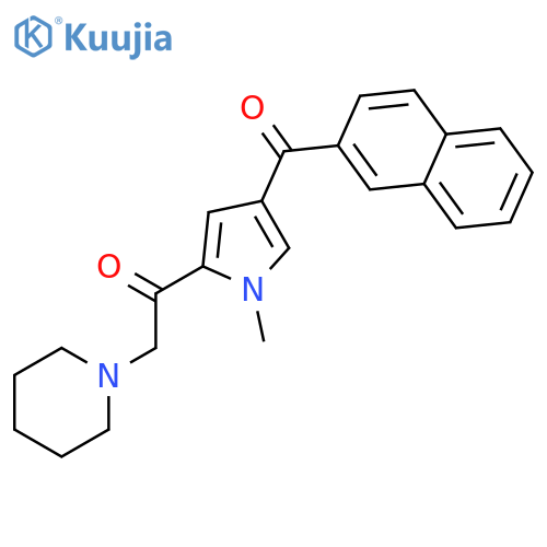 Ethanone,1-[1-methyl-4-(2-naphthalenylcarbonyl)-1H-pyrrol-2-yl]-2-(1-piperidinyl)- structure