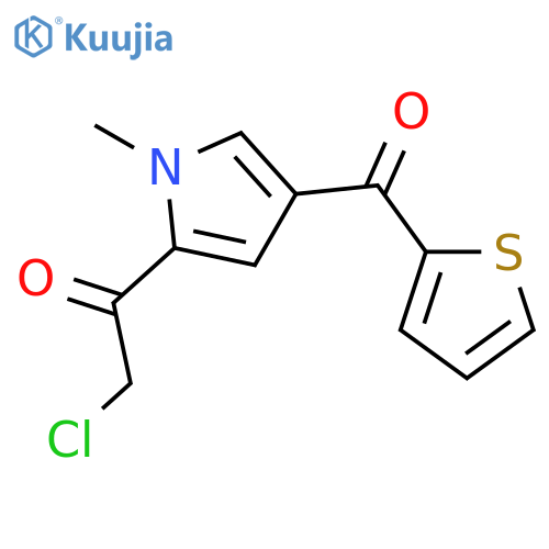 Ethanone, 2-chloro-1-[1-methyl-4-(2-thienylcarbonyl)-1H-pyrrol-2-yl]- structure