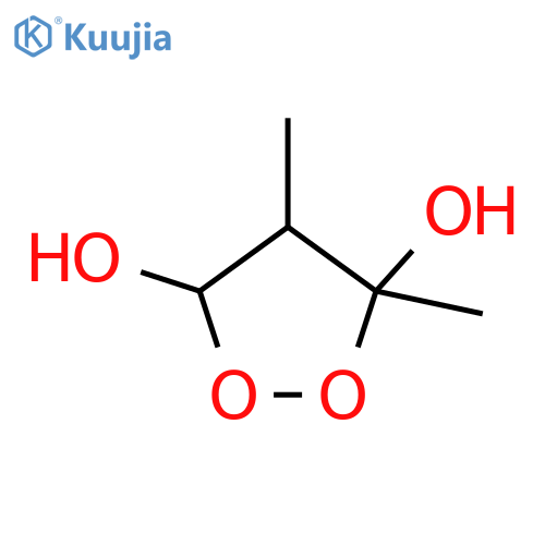 1,2-Dioxolane-3,5-diol, 3,4-dimethyl- structure
