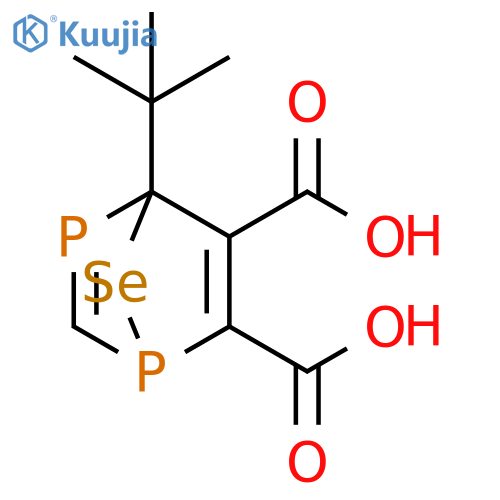 7-Selena-1,3-diphosphabicyclo[2.2.1]hepta-2,5-diene-5,6-dicarboxylicacid, 4-(1,1-dimethylethyl)- structure