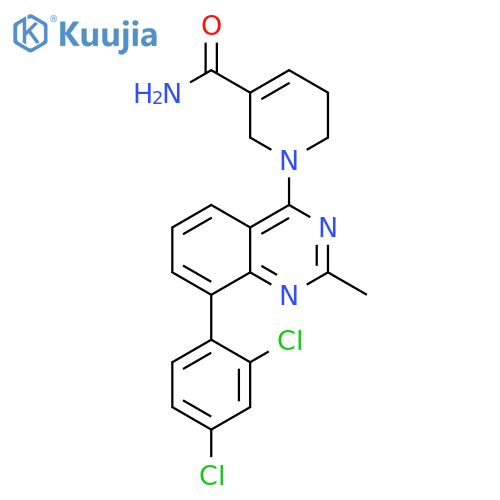 3-Pyridinecarboxamide,1-[8-(2,4-dichlorophenyl)-2-methyl-4-quinazolinyl]-1,2,5,6-tetrahydro- structure