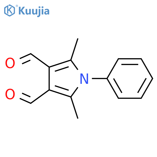2,5-Dimethyl-1-phenyl-1H-pyrrole-3,4-dicarbaldehyde structure