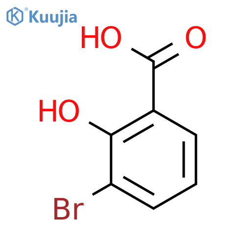 3-Bromo-2-hydroxybenzoic acid structure
