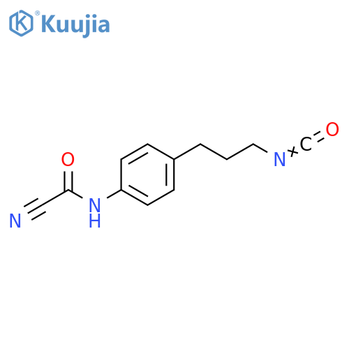 Carbonocyanidic amide, [4-(3-isocyanatopropyl)phenyl]- structure