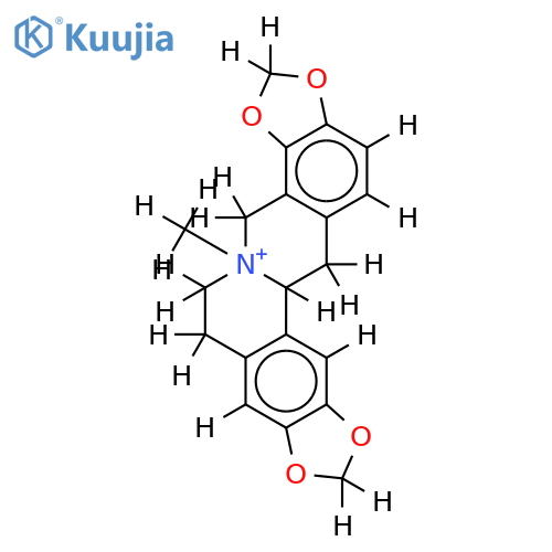 (+-)-5-Methyl-4,7,12b,13-tetrahydro-6H-[1,3]dioxolo[4,5-g][1,3]dioxolo[4',5':7,8]isochino[3,2-a]isochinolium-chlorid structure