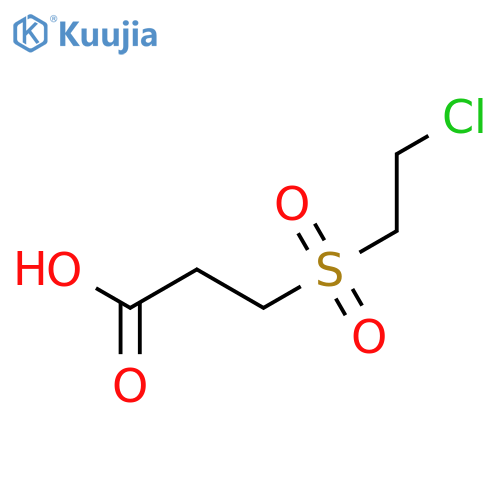 3-(2-chloroethanesulfonyl)propanoic acid structure