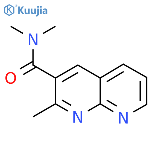 N,N,2-Trimethyl-1,8-naphthyridine-3-carboxamide structure