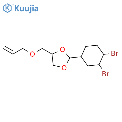 1,3-Dioxolane, 2-(3,4-dibromocyclohexyl)-4-[(2-propenyloxy)methyl]- structure
