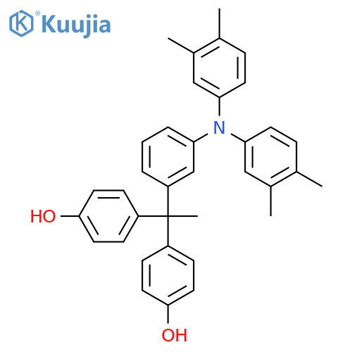 Phenol, 4,4'-[1-[3-[bis(3,4-dimethylphenyl)amino]phenyl]ethylidene]bis- structure