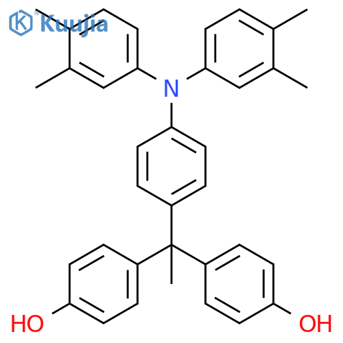 Phenol, 4,4'-[1-[4-[bis(3,4-dimethylphenyl)amino]phenyl]ethylidene]bis- structure
