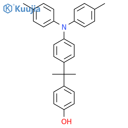 Phenol, 4-[1-[4-[bis(4-methylphenyl)amino]phenyl]-1-methylethyl]- structure