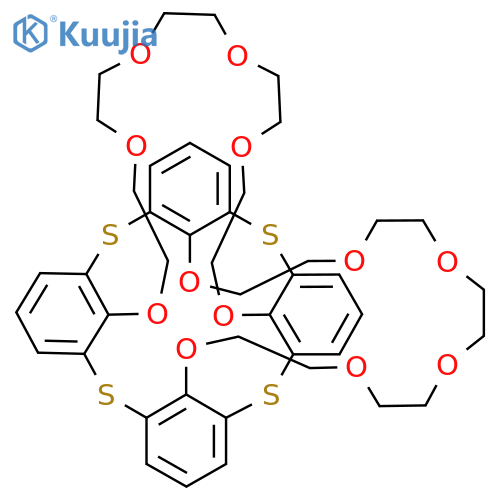 1,26:9,34-Diepithiotetrabenzo[q,t,l1,o1][1,4,7,10,13,16,22,25,28,31,34,37,19,40]dodecaoxadithiacyclodotetracontin,11,12,14,15,17,18,20,21,23,24,36,37,39,40,42,43,45,46,48,49-eicosahydro- (9CI) structure