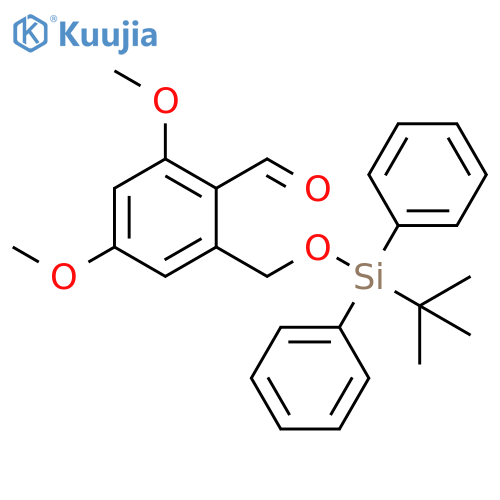Benzaldehyde,2-[[[(1,1-dimethylethyl)diphenylsilyl]oxy]methyl]-4,6-dimethoxy- structure