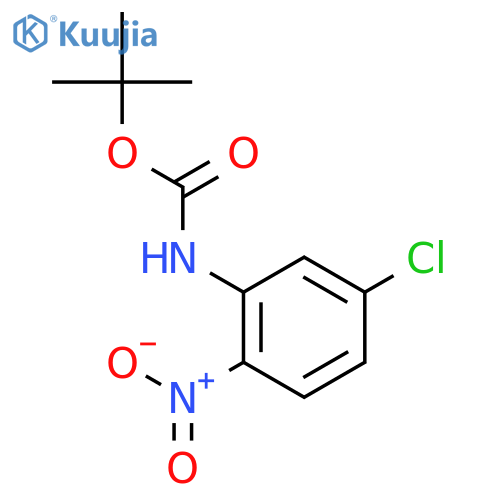Carbamic acid, (5-chloro-2-nitrophenyl)-, 1,1-dimethylethyl ester structure