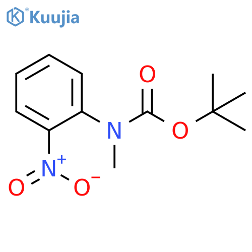 tert-butyl N-methyl-N-(2-nitrophenyl)carbamate structure