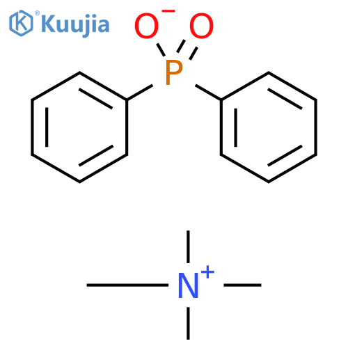 Methanaminium, N,N,N-trimethyl-, diphenylphosphinate, monohydrate structure