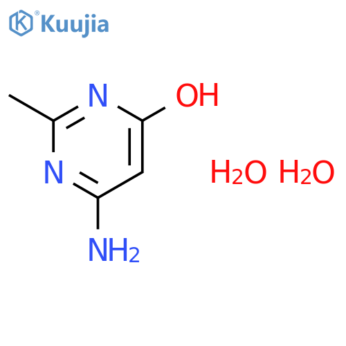 4-Amino-6-hydroxy-2-methylpyrimidine dihydrate structure
