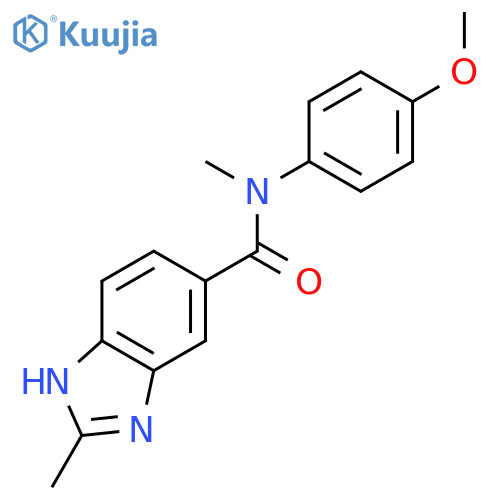 1H-Benzimidazole-5-carboxamide, N-(4-methoxyphenyl)-N,2-dimethyl- structure