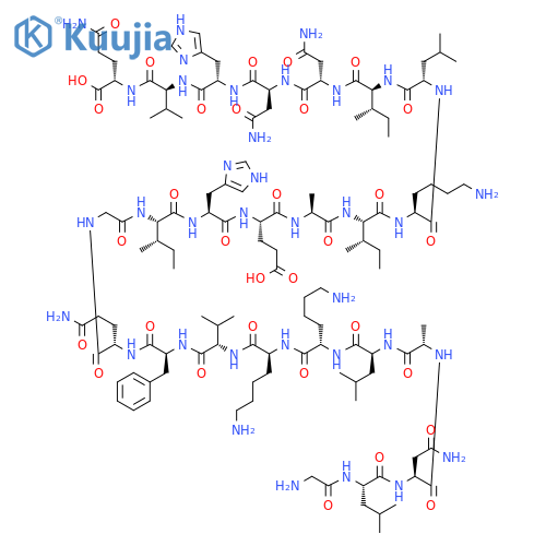Pseudin-2 (GLNALKKVFQGIHEAIKLINNHVQ-acid) structure
