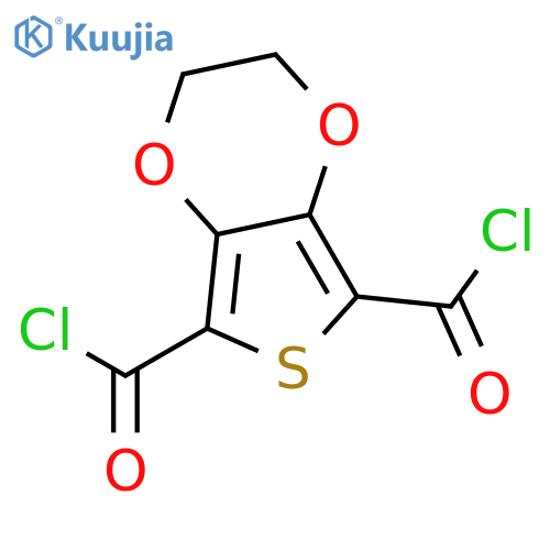 Thieno[3,4-b]-1,4-dioxin-5,7-dicarbonyl dichloride, 2,3-dihydro- structure