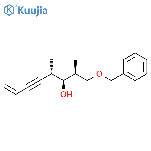 7-Octen-5-yn-3-ol, 2,4-dimethyl-1-(phenylmethoxy)-, (2S,3S,4S)- structure