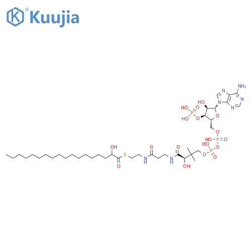 Coenzyme A, S-(2-hydroxyoctadecanoate) structure