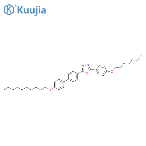1,3,4-Oxadiazole,2-[4-[(6-bromohexyl)oxy]phenyl]-5-[4'-(decyloxy)[1,1'-biphenyl]-4-yl]- structure