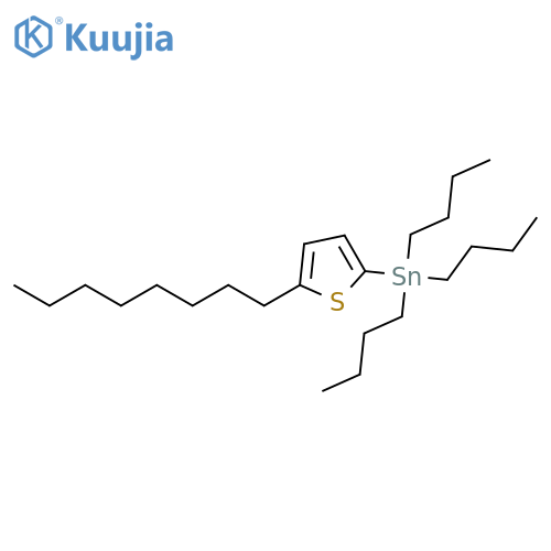 Stannane, tributyl(5-octyl-2-thienyl)- structure