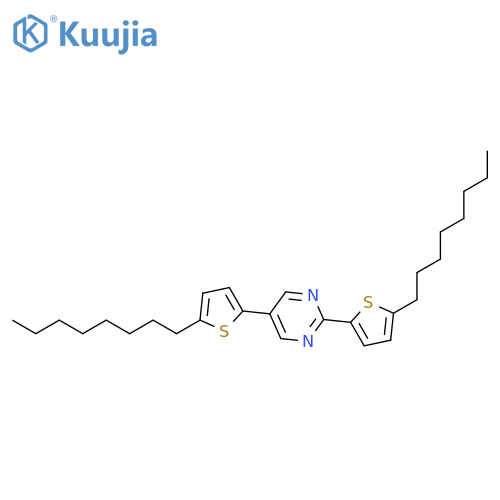 Pyrimidine, 2,5-bis(5-octyl-2-thienyl)- structure