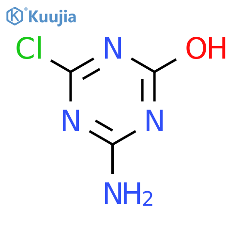 2-Amino-4-hydroxy-6-chloro-s-triazine structure