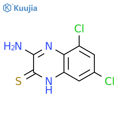 2(1H)-Quinoxalinethione, 3-amino-5,7-dichloro- structure