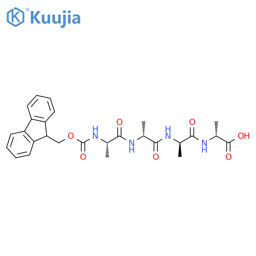 D-Alanine,N-[(9H-fluoren-9-ylmethoxy)carbonyl]-L-alanyl-D-alanyl-D-alanyl- structure