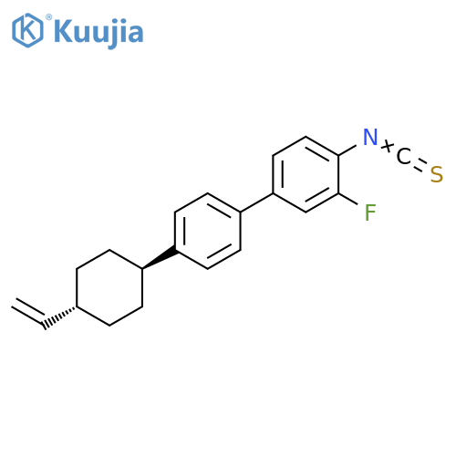 1,1'-Biphenyl, 4'-(trans-4-ethenylcyclohexyl)-3-fluoro-4-isothiocyanato- structure