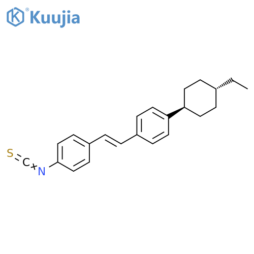 Benzene,1-(trans-4-ethylcyclohexyl)-4-[(1E)-2-(4-isothiocyanatophenyl)ethenyl]- structure