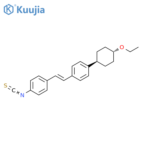 Benzene,1-(trans-4-ethoxycyclohexyl)-4-[(1E)-2-(4-isothiocyanatophenyl)ethenyl]- structure
