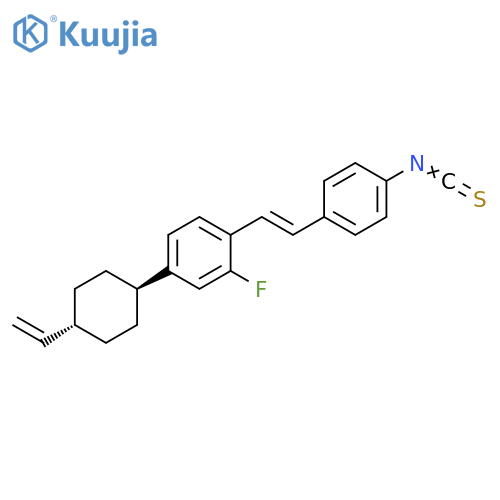 Benzene,4-(trans-4-ethenylcyclohexyl)-2-fluoro-1-[(1E)-2-(4-isothiocyanatophenyl)ethenyl]- structure