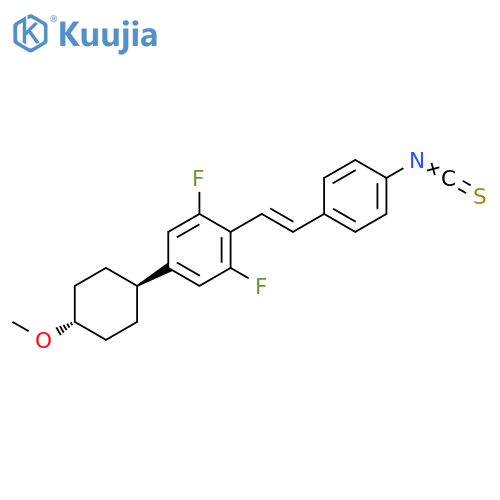 Benzene,1,3-difluoro-2-[(1E)-2-(4-isothiocyanatophenyl)ethenyl]-5-(trans-4-methoxycyclohexyl)- structure