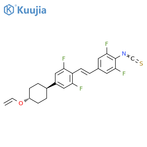 Benzene,2-[(1E)-2-(3,5-difluoro-4-isothiocyanatophenyl)ethenyl]-5-[trans-4-(ethenyloxy)cyclohexyl]-1,3-difluoro- structure