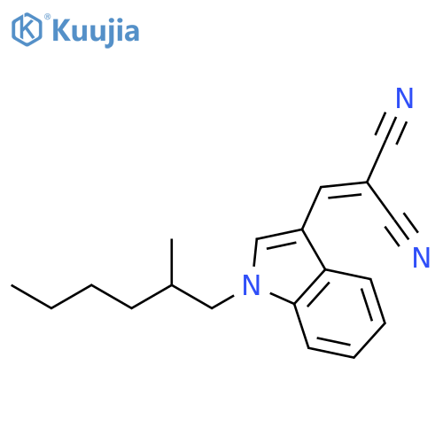 Propanedinitrile, [[1-(2-methylhexyl)-1H-indol-3-yl]methylene]- structure