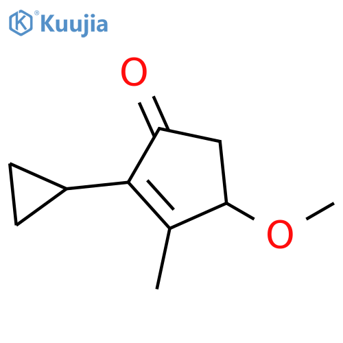 2-Cyclopenten-1-one, 2-cyclopropyl-4-methoxy-3-methyl- structure