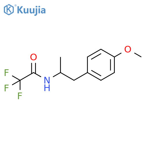 Acetamide, 2,2,2-trifluoro-N-[2-(4-methoxyphenyl)-1-methylethyl]- structure