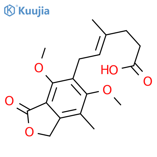 (E)-6-(1,3-Dihydro-4,6-dimethoxy-7-methyl-3-oxo-5-isobenzofuranyl)-4-methyl-4-hexenoic Acid structure