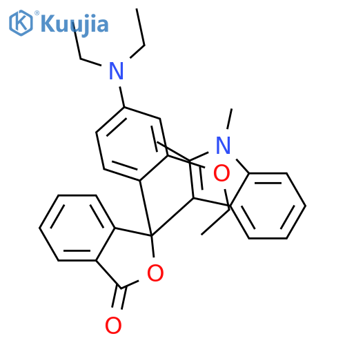 3-[4-(diethylamino)-2-ethoxyphenyl]-3-(1,2-dimethyl-1H-indol-3-yl)phthalide structure