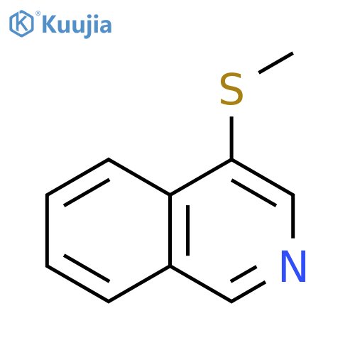 Isoquinoline, 4-(methylthio)- structure