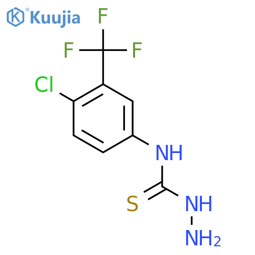 4-4-Chloro-3-(trifluoromethyl)phenyl-3-thiosemicarbazide structure
