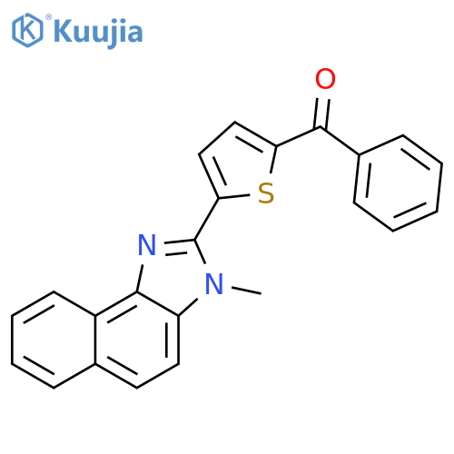 Methanone,[5-(3-methyl-3H-naphth[1,2-d]imidazol-2-yl)-2-thienyl]phenyl- structure