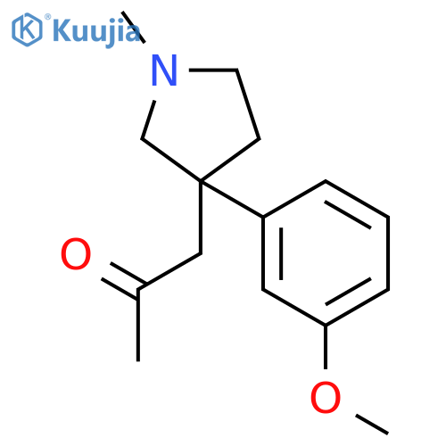 1-[3-(3-methoxyphenyl)-1-methylpyrrolidin-3-yl]propan-2-one structure