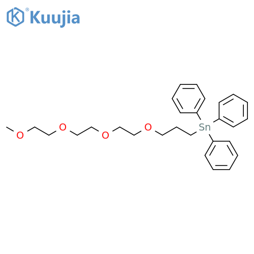5,8,11,14-Tetraoxa-1-stannapentadecane, 1,1,1-triphenyl- structure