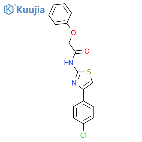 N-4-(4-chlorophenyl)-1,3-thiazol-2-yl-2-phenoxyacetamide structure